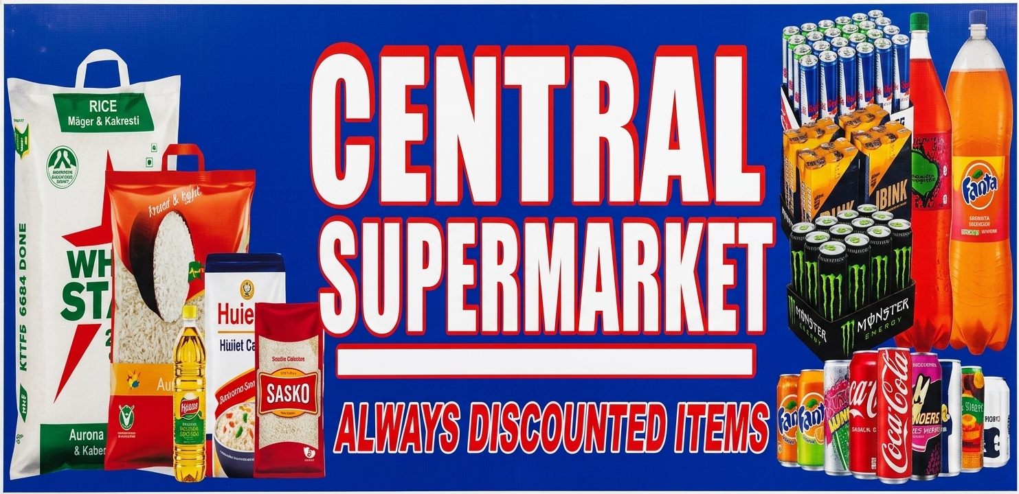 Grocery aisles and pantry staples at Central Supermarket