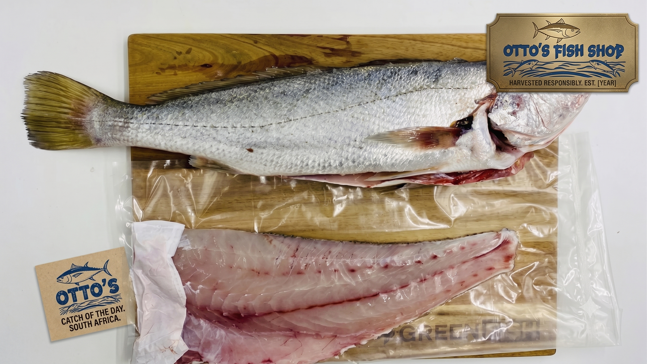Fresh seafood display