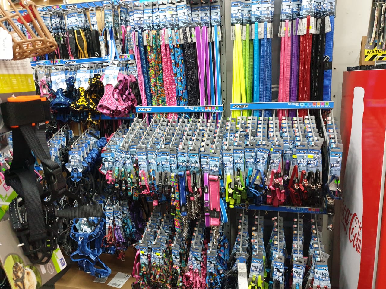 Store product shelves