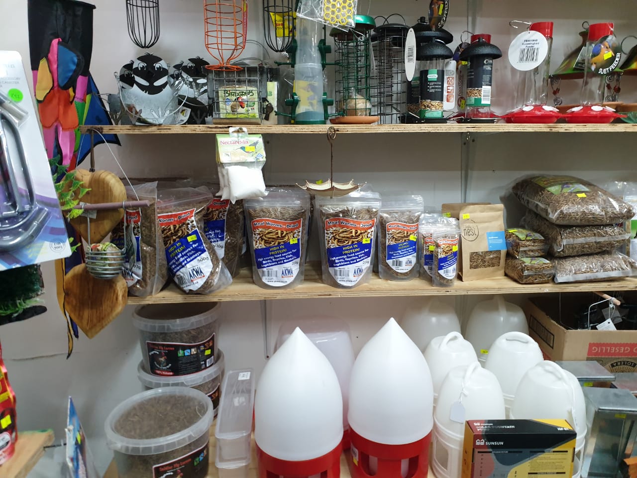 Pet food shelves