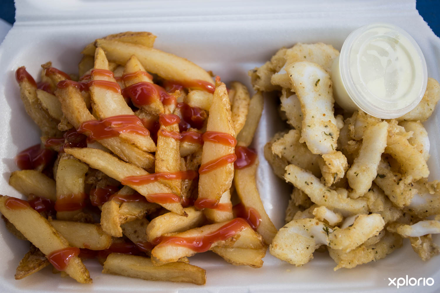 Calamari and chips