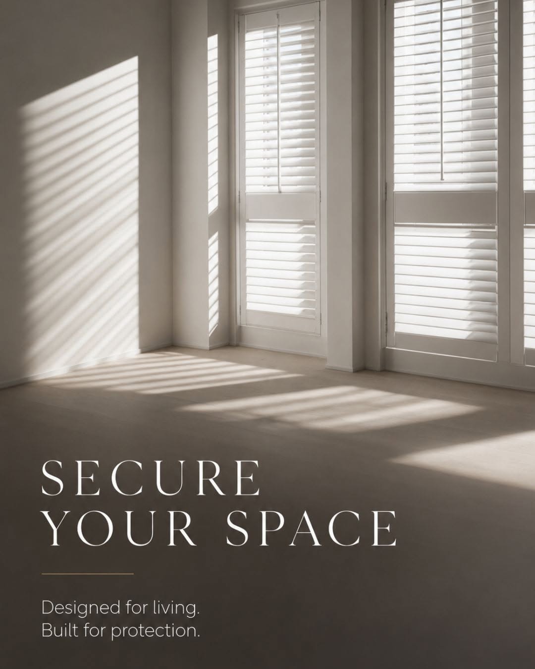 Decorative interior shutter finish