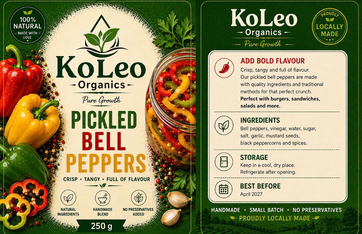 KoLeo Organics pickled bell peppers